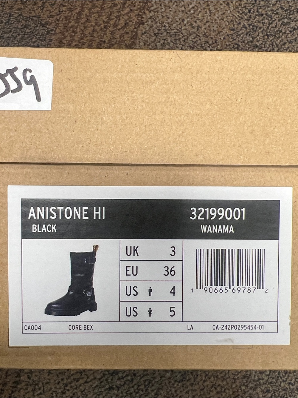 Dr Martens Anistone Hi Leather Biker Boots New in Box EU 36 Women 5 - Picture 3 of 8